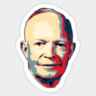 Dwight D. Eisenhower Pop Art Sticker